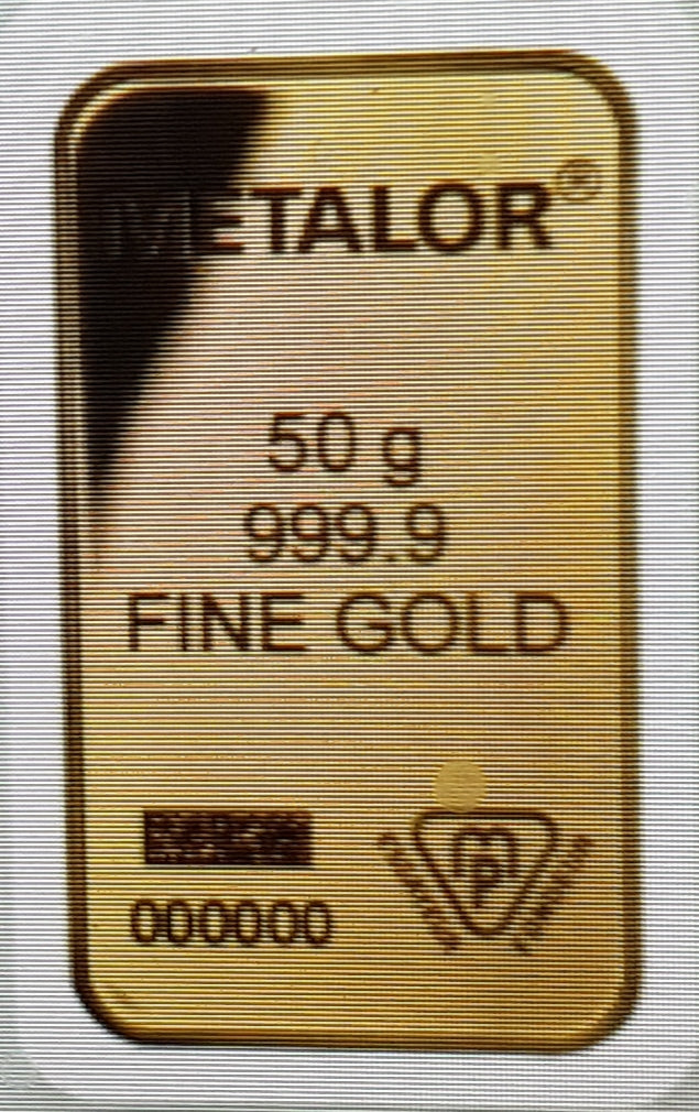 50 gram Gold Bars
