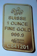 1 Oz Gold Bars, £1,740